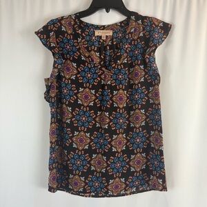 Philosophy BL Kaleidoscope Multicolor
Short Sleeve Semi Sheer V-neck XS